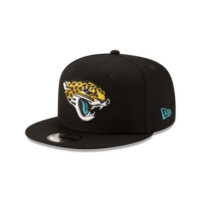 Black Jacksonville Jaguars Hat - New Era NFL Basic 9FIFTY Snapback Caps USA3208479